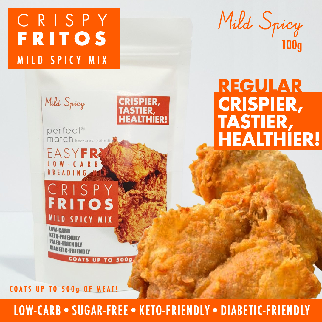 PerfectMatch Low-carb l Keto Crispy Fry Breading Mix l Crispy Fritos Mild Spicy 100g l Sugarfree