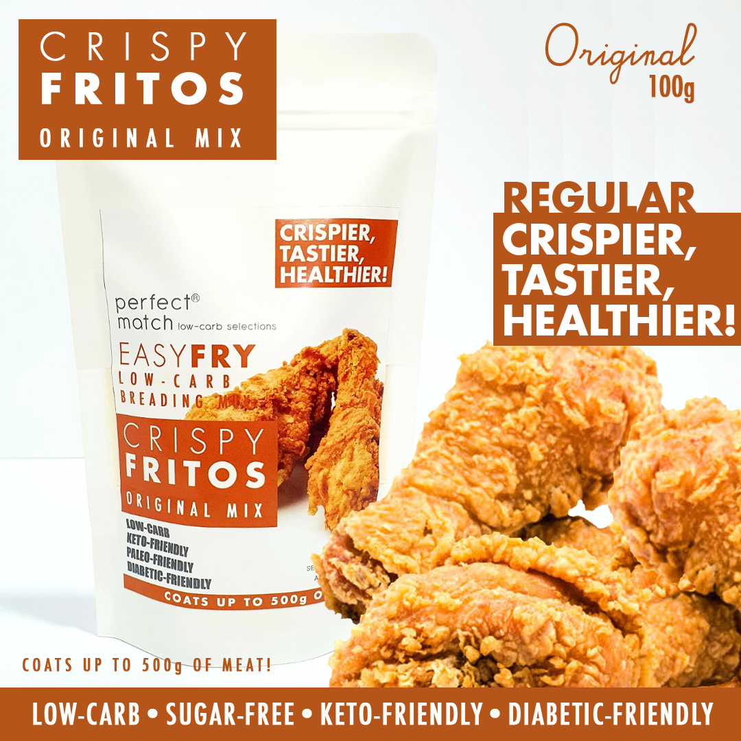 PerfectMatch Low-carb l Keto Crispy Fry Breading Mix l Crispy Fritos Original 100g l Sugarfree