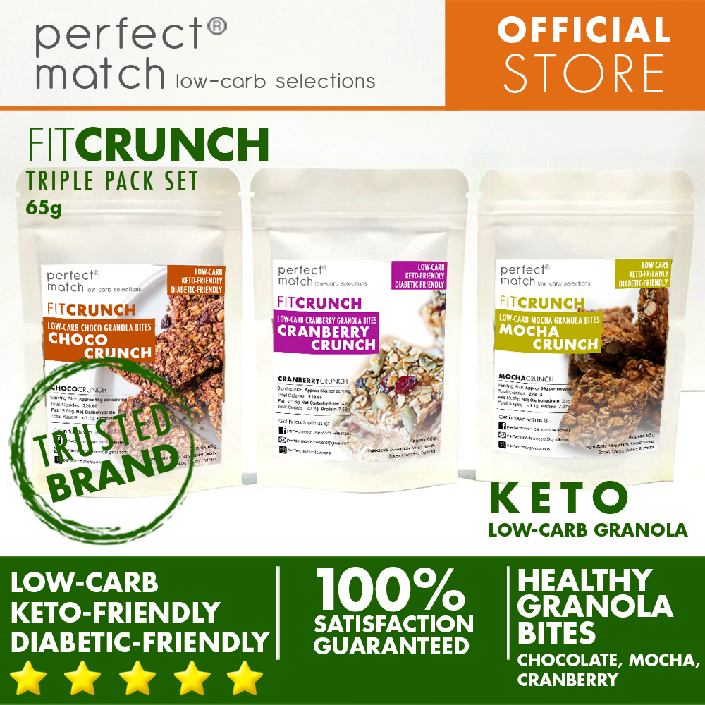 Perfectmatch Pack PerfectMatch Low-carb® I Keto Fit Crunch Triple Pack Granola Bites ...