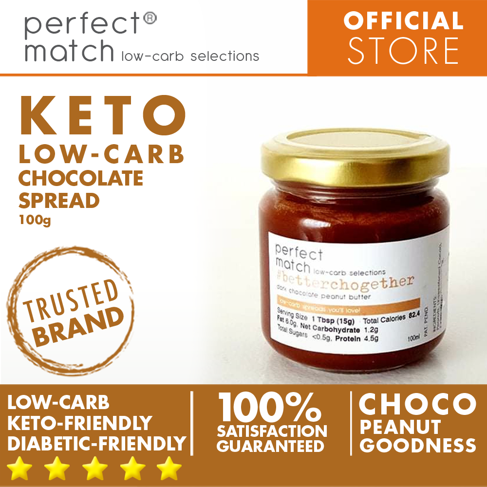 PerfectMatch Low-carb l Keto Chocolate Spread l Betterchogether 100g l Sugarfree