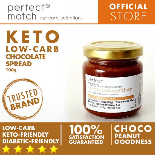 PerfectMatch Low-carb l Keto Chocolate Spread l Betterchogether 100g l Sugarfree