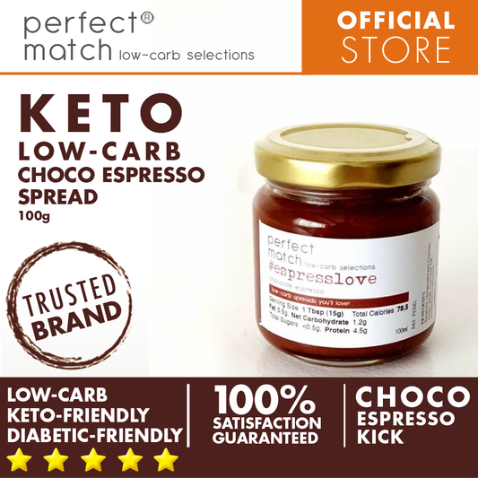 PerfectMatch Low-carb l Keto Choco Espresso Spread l Espresslove 100g l Sugarfree
