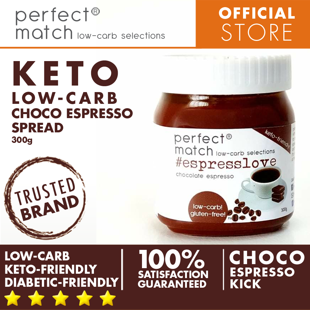 PerfectMatch Low-carb l Keto Choco Espresso Spread l Espresslove 300g l Sugarfree
