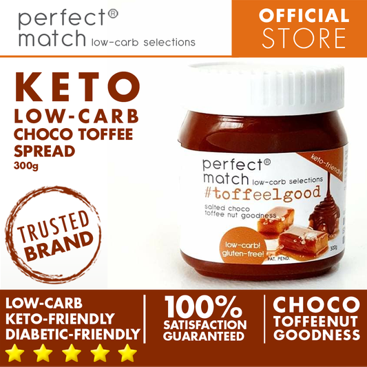 PerfectMatch Low-carb l Keto Choco Toffee Spread l Toffeelgood 300g l Sugarfree