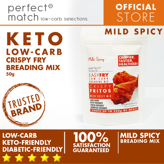 PerfectMatch Low-carb l Keto Crispy Fry Breading Mix l Crispy Fritos Mild Spicy 50g l Sugarfree