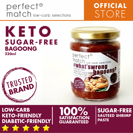 PerfectMatch Low-carb l Keto Sugar-Free Bagoong l What’swrongbagoong 220ml l Sugarfree