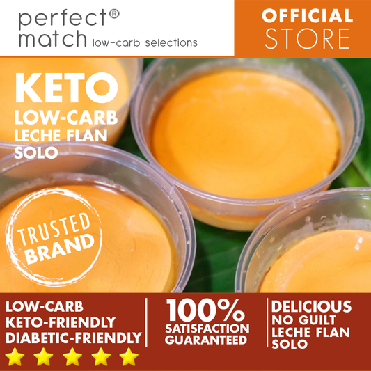 PerfectMatch Low-carb® l Keto Leche Flan l Sugarfree l Glutenfree l Solo