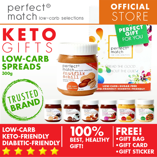 PerfectMatch Low-carb® l Healthy Gift Set l Keto Sugar-Free Spreads l 300grams