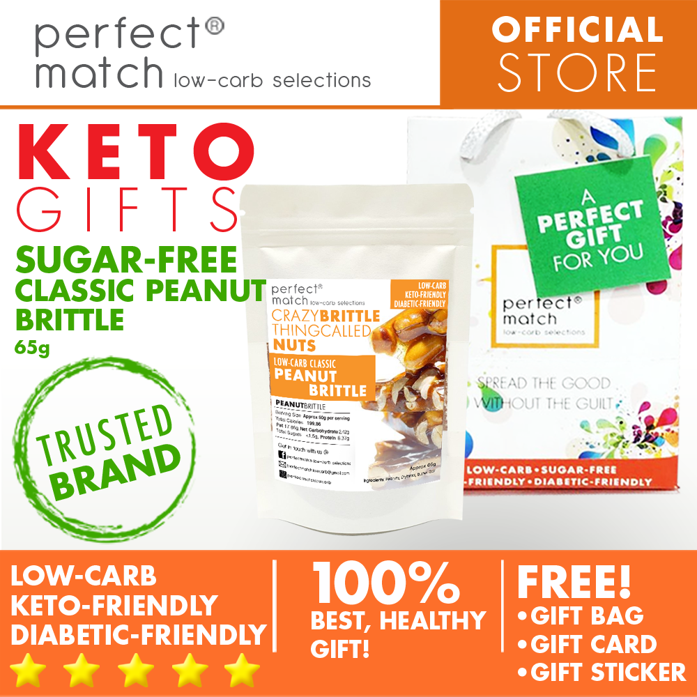 PerfectMatch Low-carb® l Healthy Gift Set l Keto Sugar-Free Candied Nuts & Granola Bites l 65grams