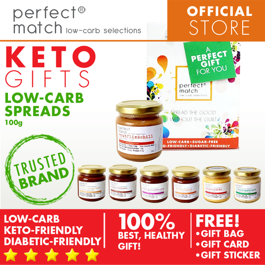 PerfectMatch Low-carb® l Healthy Gift Set l Keto Sugar-Free Spreads l 100grams