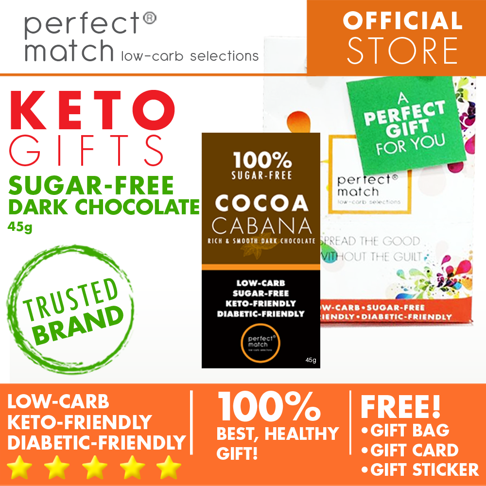 PerfectMatch Low-carb® l Healthy Gift Set l Keto Sugar-Free Chocolate Bar l 45grams