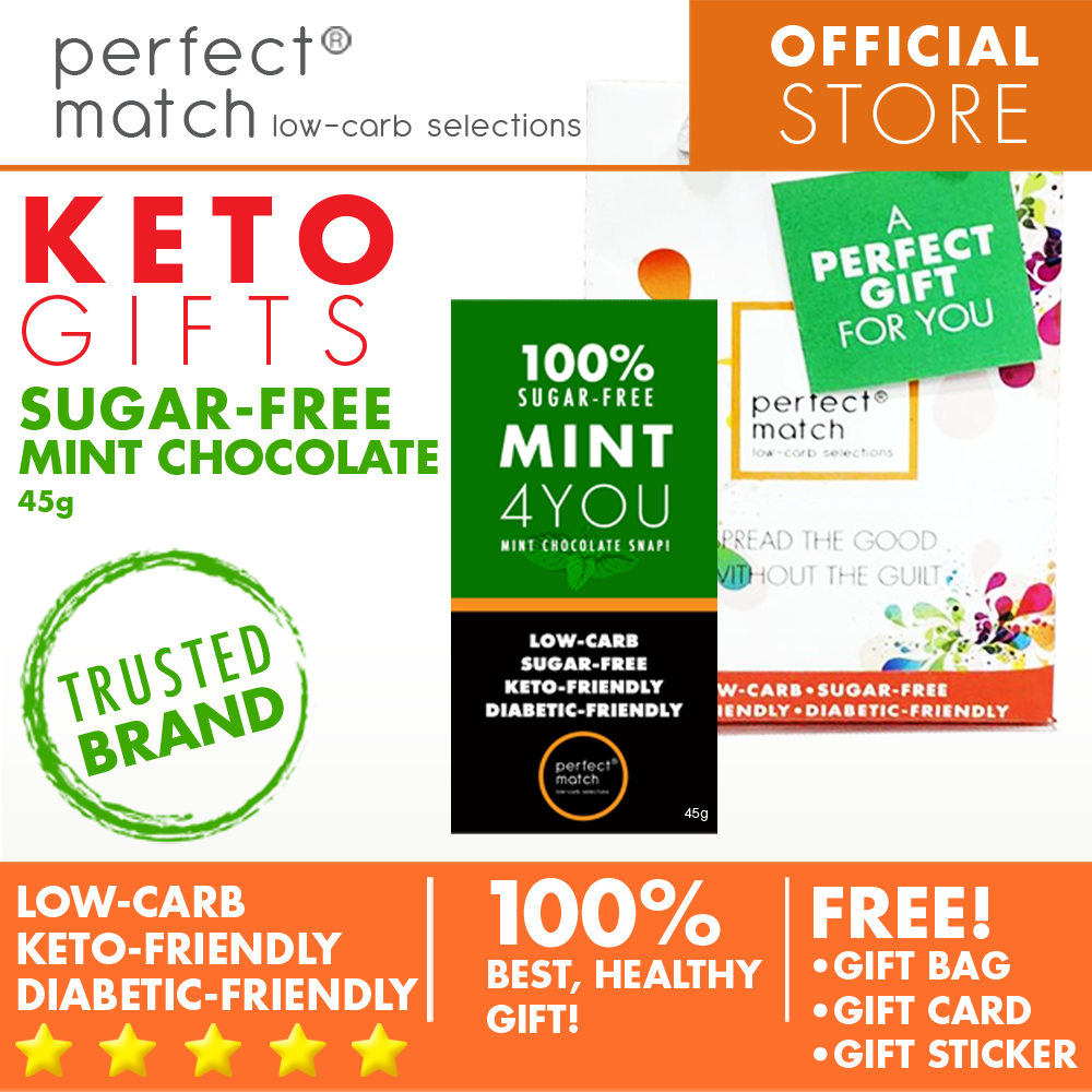 PerfectMatch Low-carb® l Healthy Gift Set l Keto Sugar-Free Chocolate Bar l 45grams