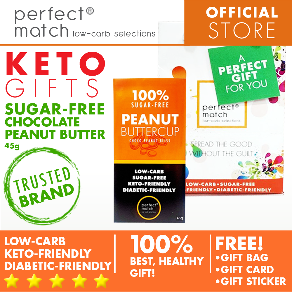 PerfectMatch Low-carb® l Healthy Gift Set l Keto Sugar-Free Chocolate Bar l 45grams