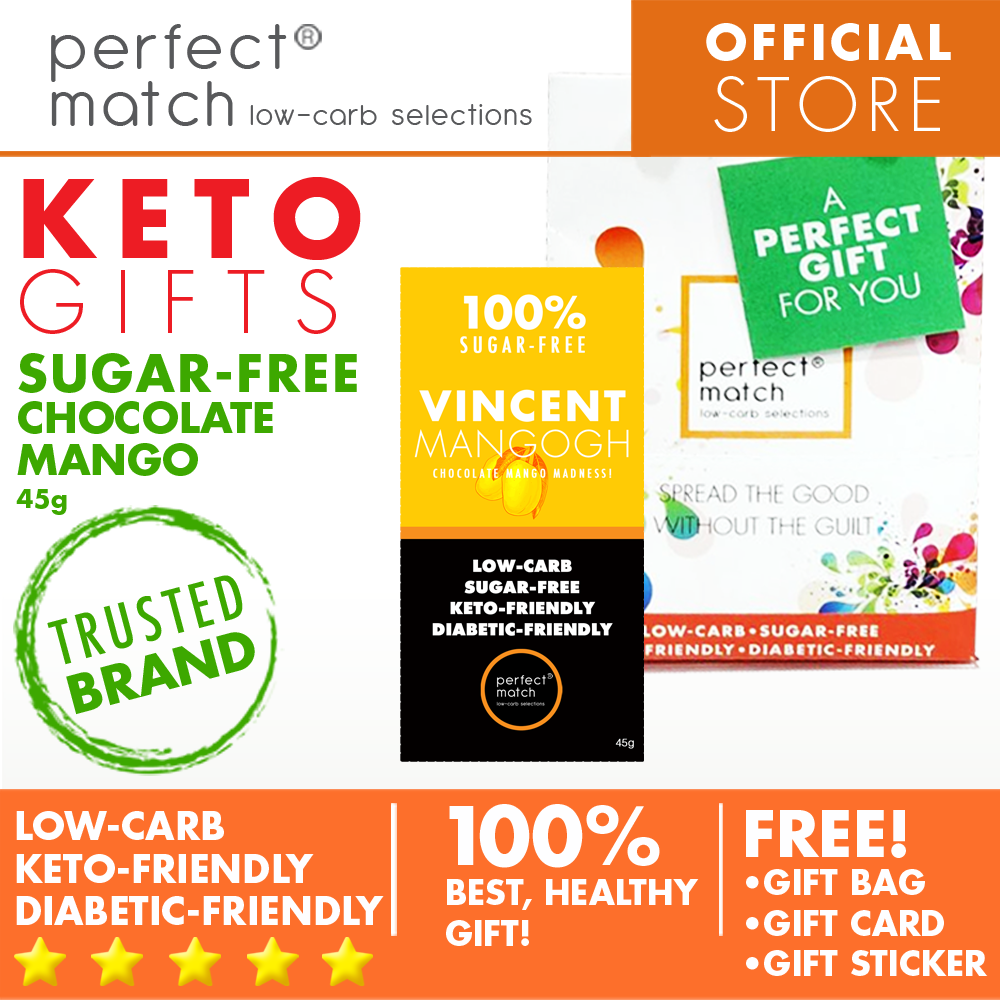 PerfectMatch Low-carb® l Healthy Gift Set l Keto Sugar-Free Chocolate Bar l 45grams