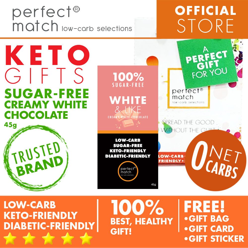 PerfectMatch Low-carb® l Healthy Gift Set l Keto Sugar-Free Chocolate Bar l 45grams