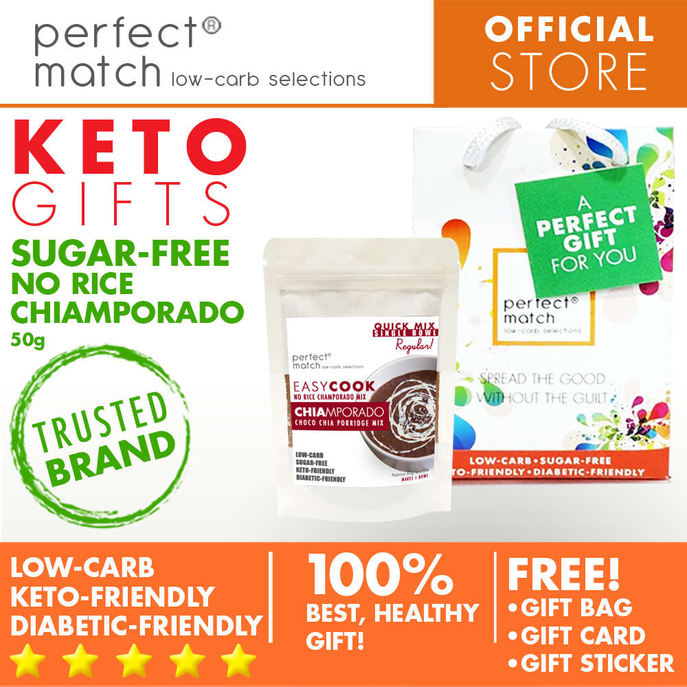 PerfectMatch Low-carb® l Healthy Gift Set l Keto Sugar-Free Chiamporado Power Bfast Mix l 50grams