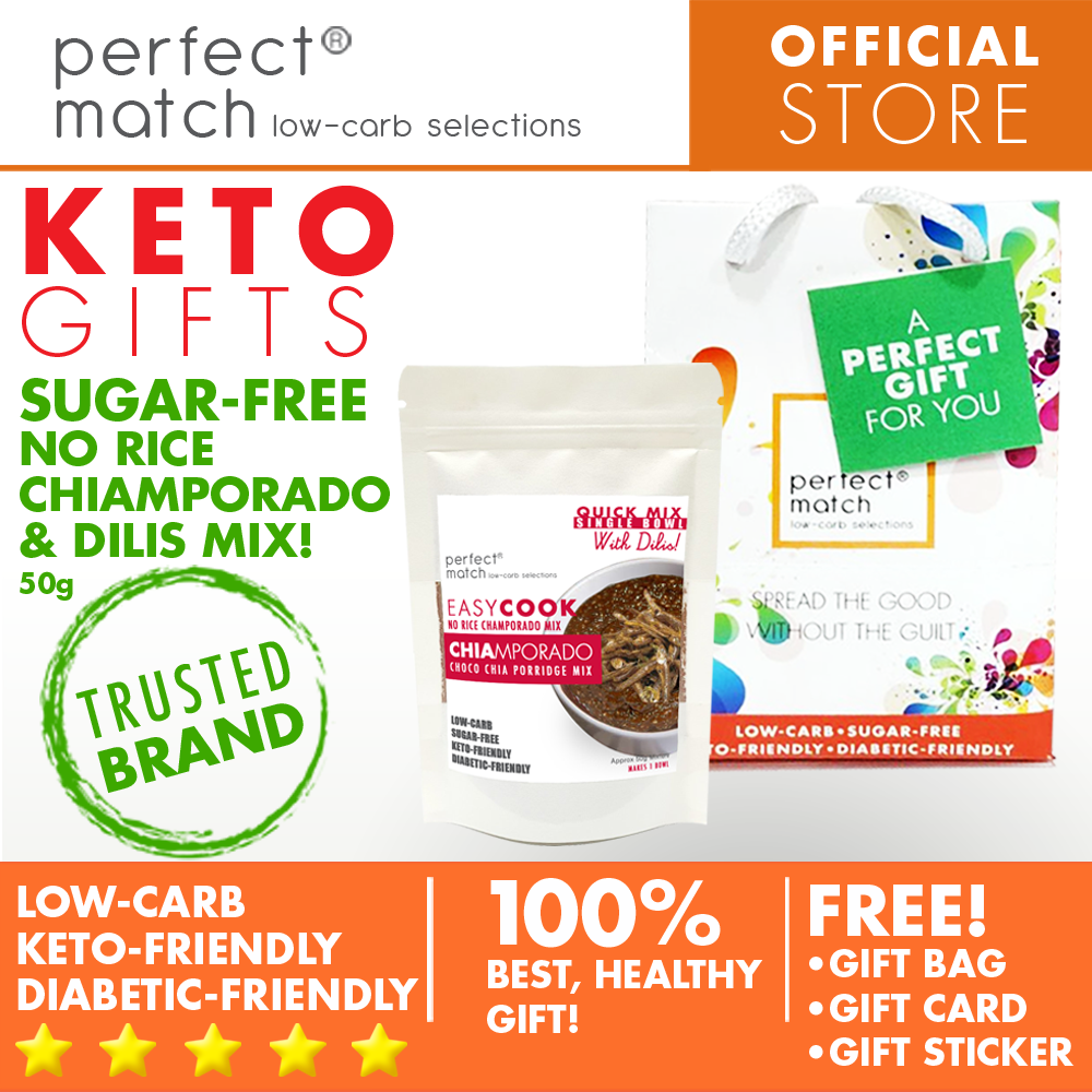 PerfectMatch Low-carb® l Healthy Gift Set l Keto Sugar-Free Chiamporado Power Bfast Mix l 50grams