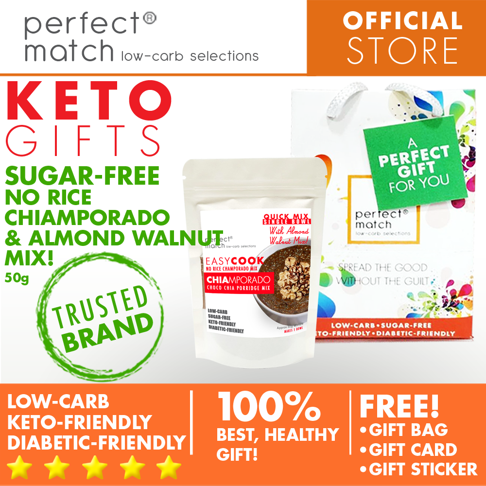 PerfectMatch Low-carb® l Healthy Gift Set l Keto Sugar-Free Chiamporado Power Bfast Mix l 50grams