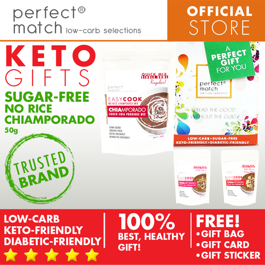 PerfectMatch Low-carb® l Healthy Gift Set l Keto Sugar-Free Chiamporado Power Bfast Mix l 50grams