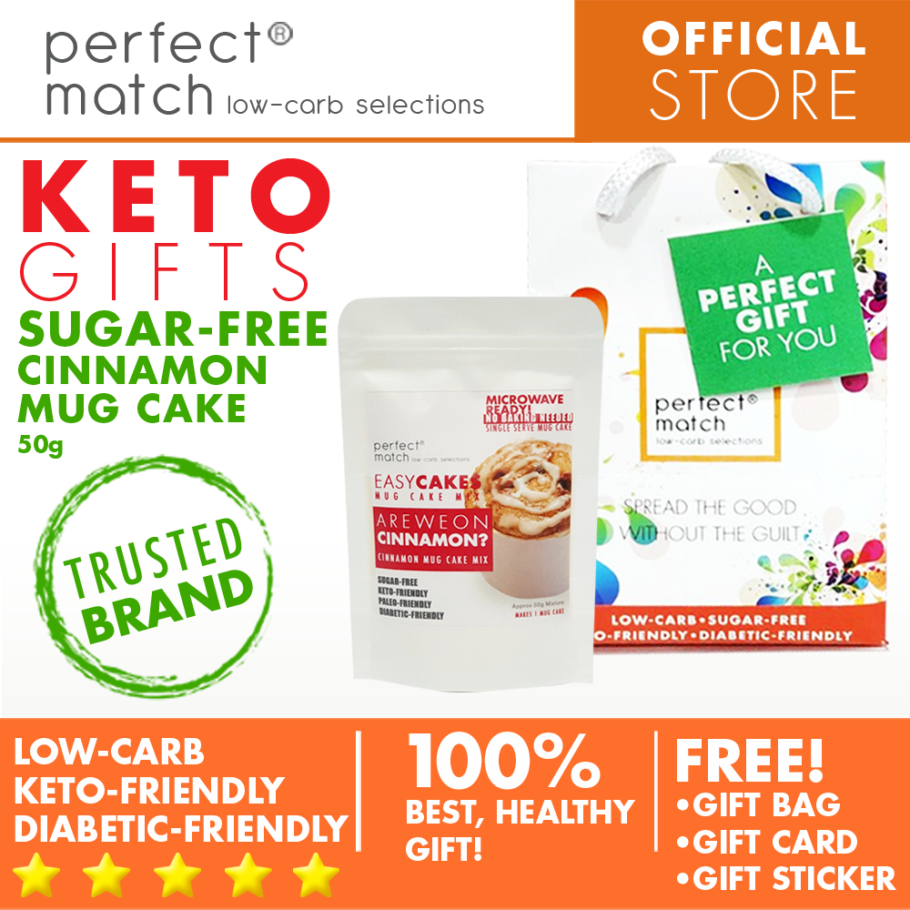 PerfectMatch Low-carb® l Healthy Gift Set l Keto Sugar-Free Mug Cake & Easy Bake Mixes l 50grams