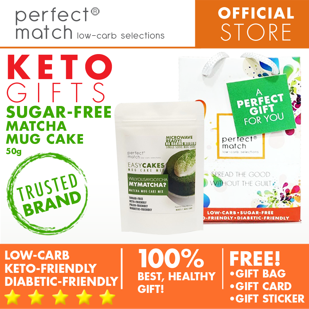 PerfectMatch Low-carb® l Healthy Gift Set l Keto Sugar-Free Mug Cake & Easy Bake Mixes l 50grams