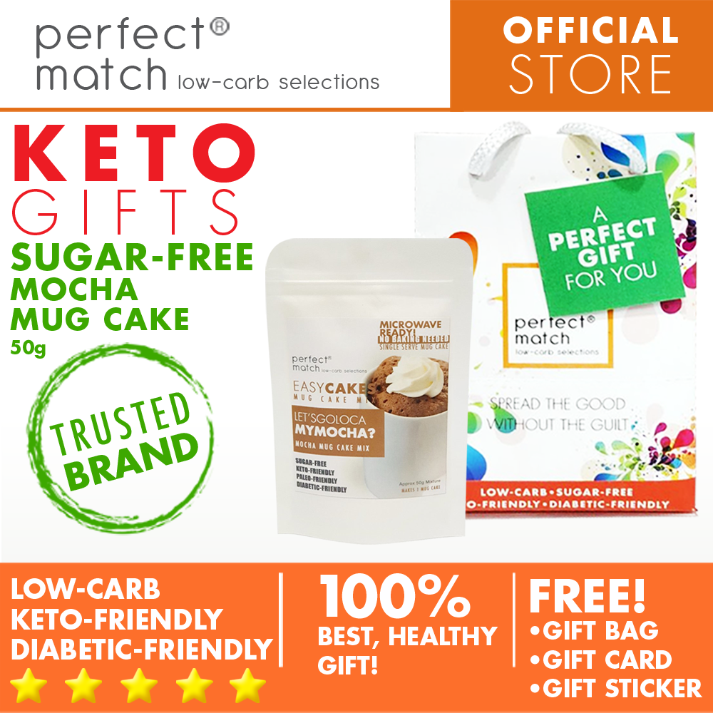 PerfectMatch Low-carb® l Healthy Gift Set l Keto Sugar-Free Mug Cake & Easy Bake Mixes l 50grams