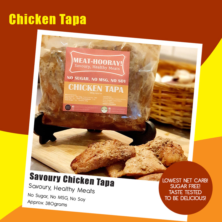 PerfectMatch Low-carb l Ready to Cook l Keto Chicken Tapa l Meathooray l  No Soy  l No Sugar l  No MSG  l  350g