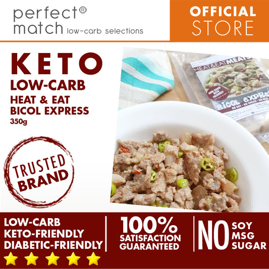 PerfectMatch Low-carb l Heat & Eat l Keto Bicol Express l  No Soy  l No Sugar l  No MSG  l 350g