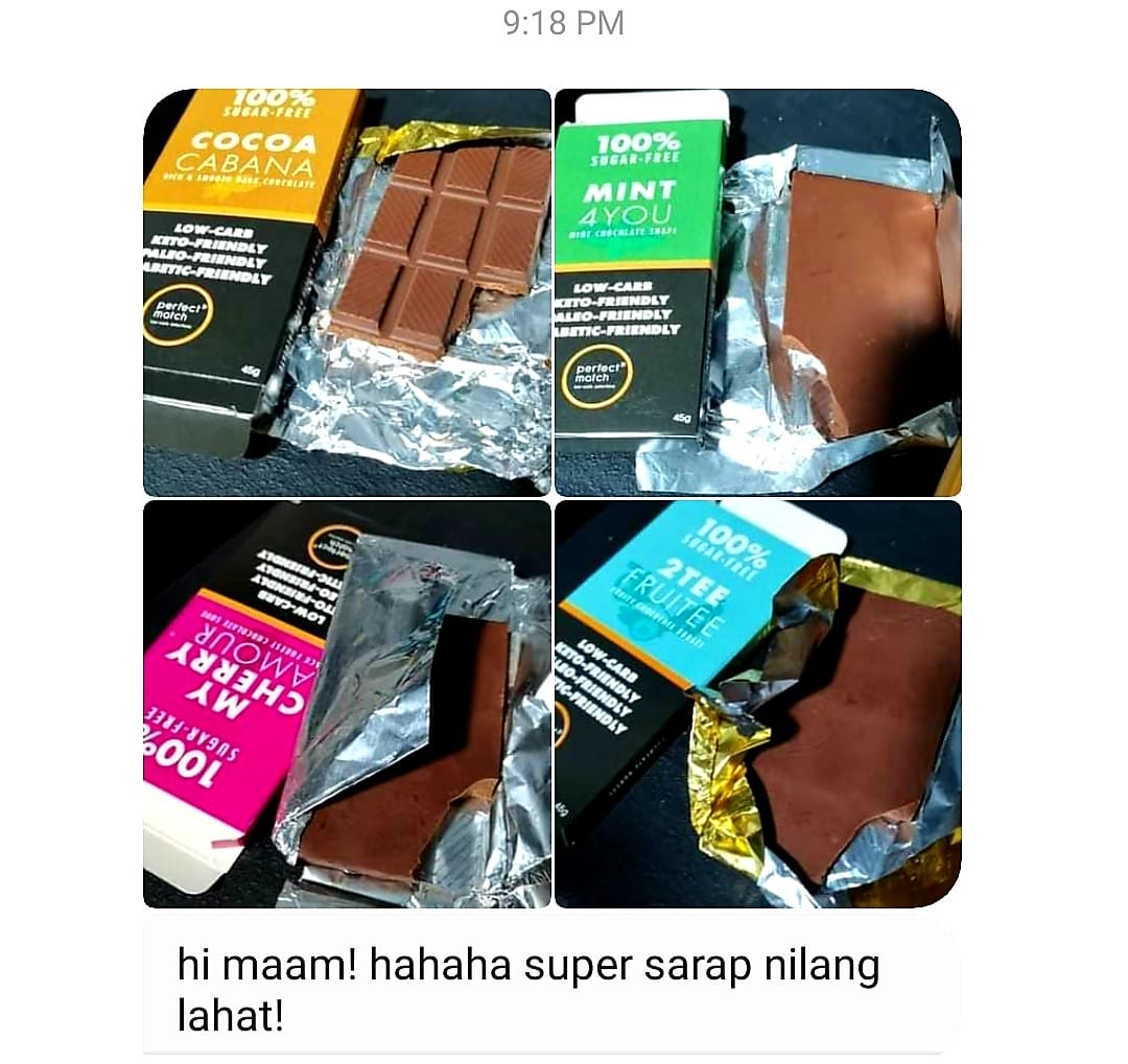 PerfectMatch Low-carb l Keto Sugar-Free Chocolate Fruity  l 2TEE Fruity 45g l Sugarfree