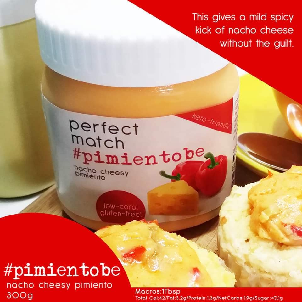 PerfectMatch Low-carb l Keto Cheesy Pimiento Spread l Pimientobe 300g l Sugarfree