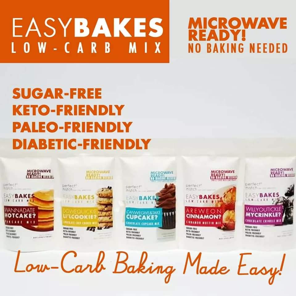 PerfectMatch Low-carb l Keto Choco Chip Cookie Mix l Dowequickie Li’L COOKIE 180g l Sugarfree