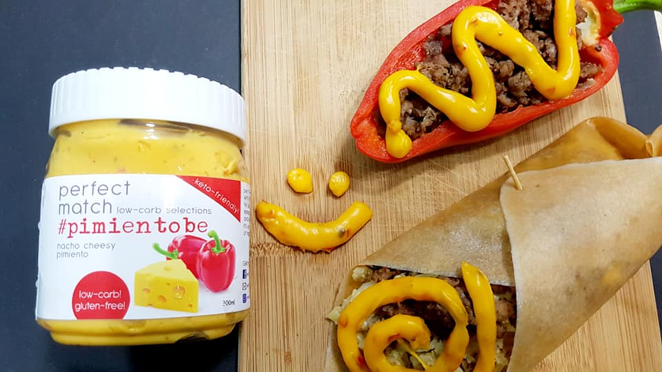 PerfectMatch Low-carb l Keto Cheesy Pimiento Spread l Pimientobe 300g l Sugarfree