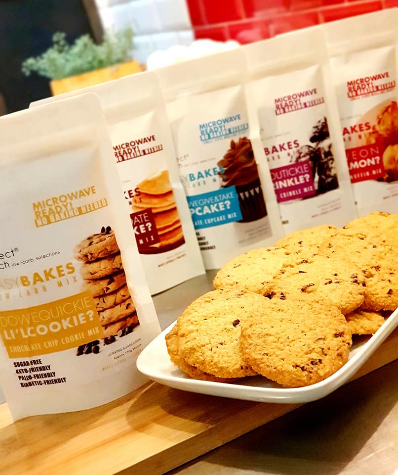 PerfectMatch Low-carb l Keto Choco Chip Cookie Mix l 2 PC- Dowequickie Li’L COOKIE 50g l Sugarfree