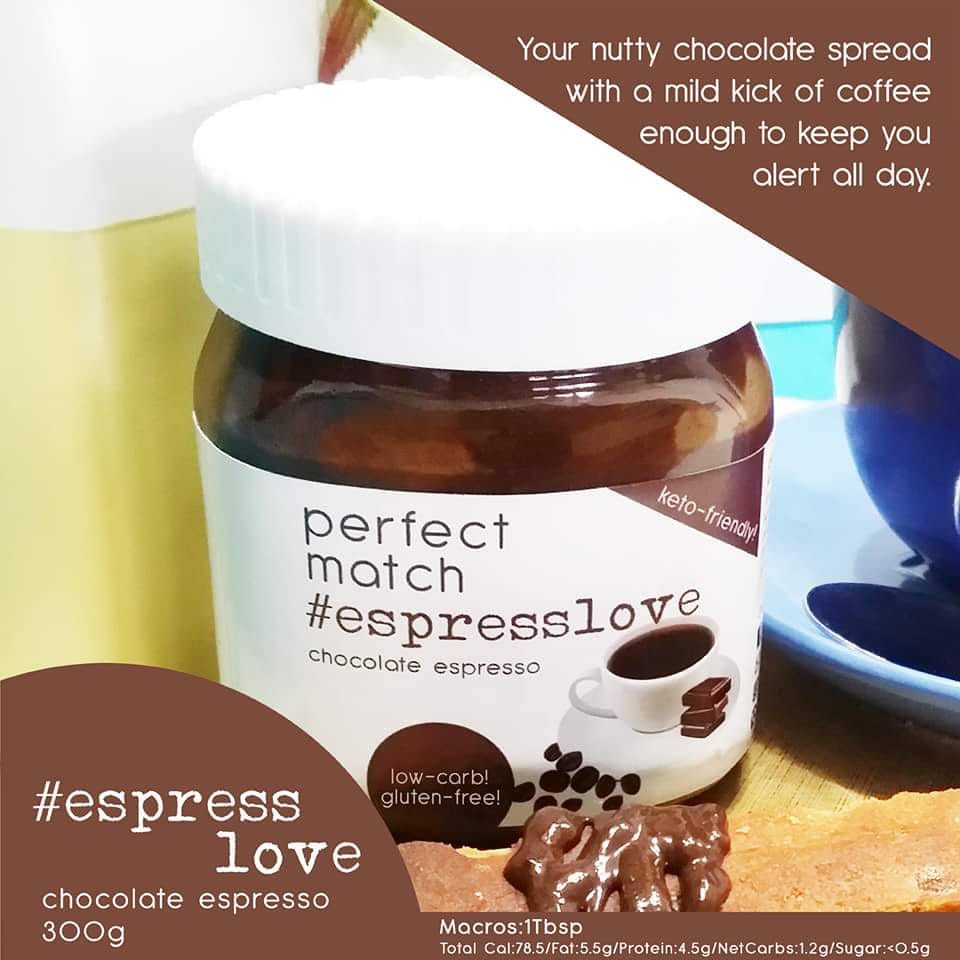 PerfectMatch Low-carb l Keto Choco Espresso Spread l Espresslove 300g l Sugarfree