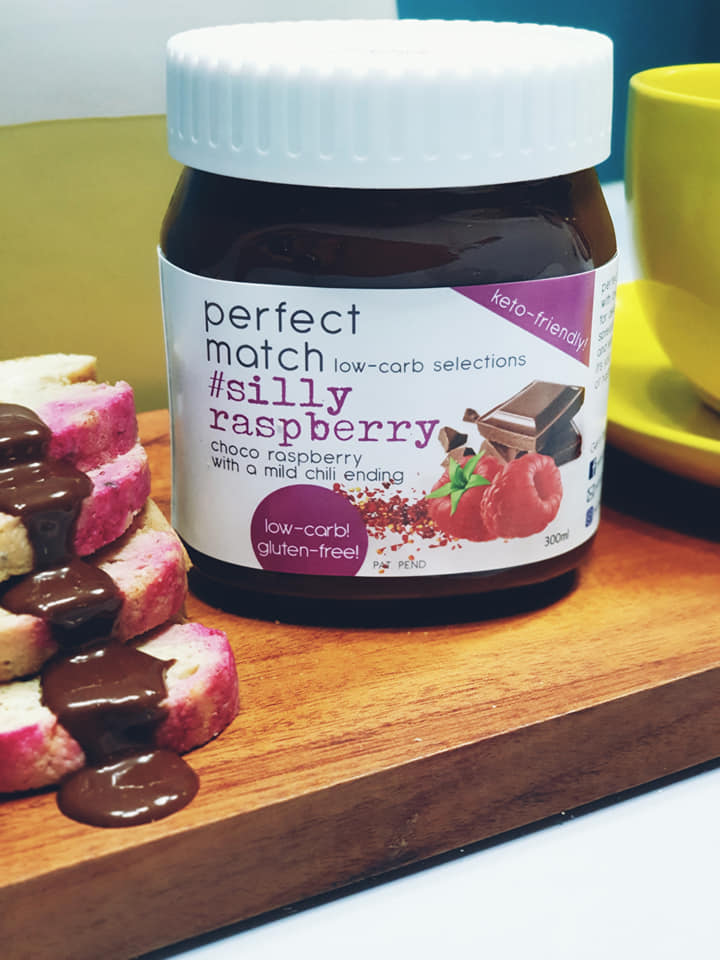 PerfectMatch Low-carb l Keto Choco Raspberry Spread l Silly Raspberry 300g l Sugarfree