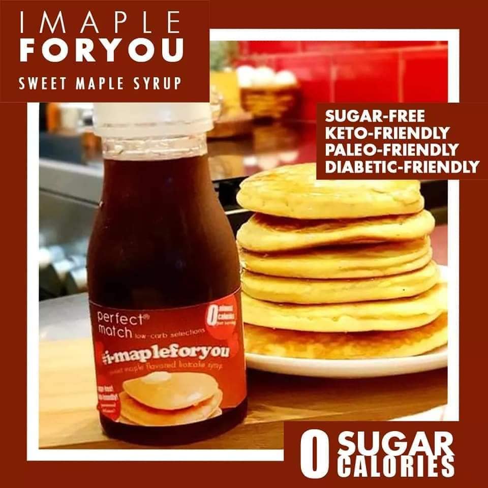 PerfectMatch Low-carb l Keto Maple Syrup l I-mapleforyou 330ml l Sugarfree