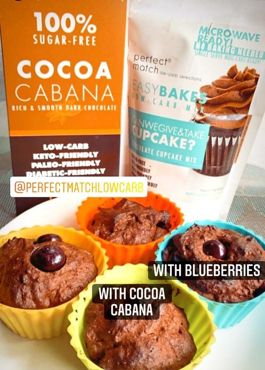 PerfectMatch Low-carb l Keto Choco Cupcake Mix l Canwegive&take CUPCAKE 170g l Sugarfree