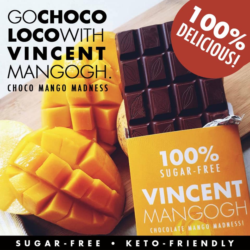 PerfectMatch Low-carb l Keto Sugar-Free Chocolate Mango I Vincent Mangogh 90g l Sugarfree