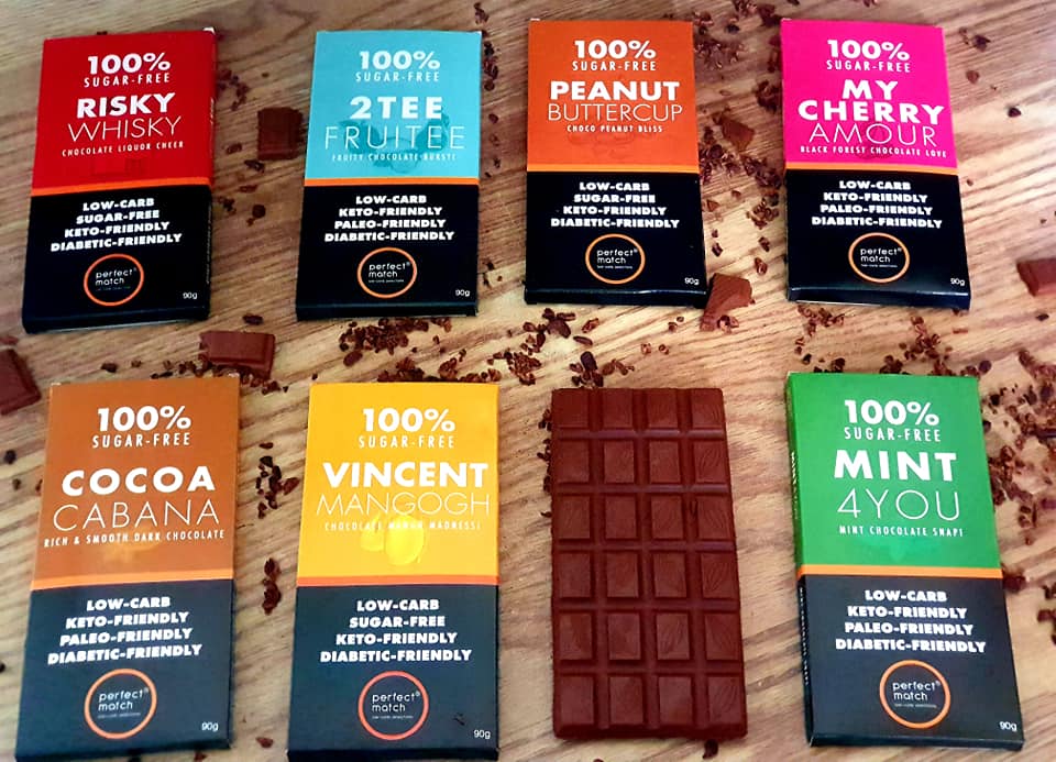 PerfectMatch Low-carb l Keto Sugar-Free Chocolate Mango I Vincent Mangogh 45g l Sugarfree