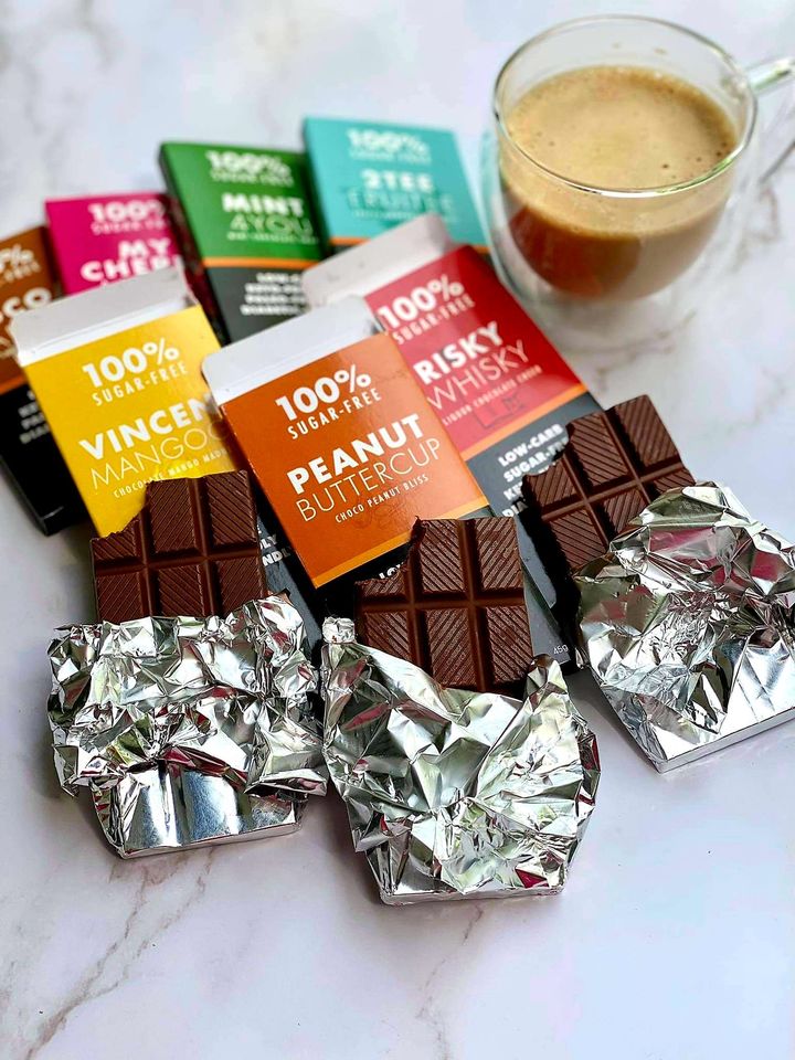 PerfectMatch Low-carb l Keto Sugar-Free Chocolate Mango I Vincent Mangogh 45g l Sugarfree