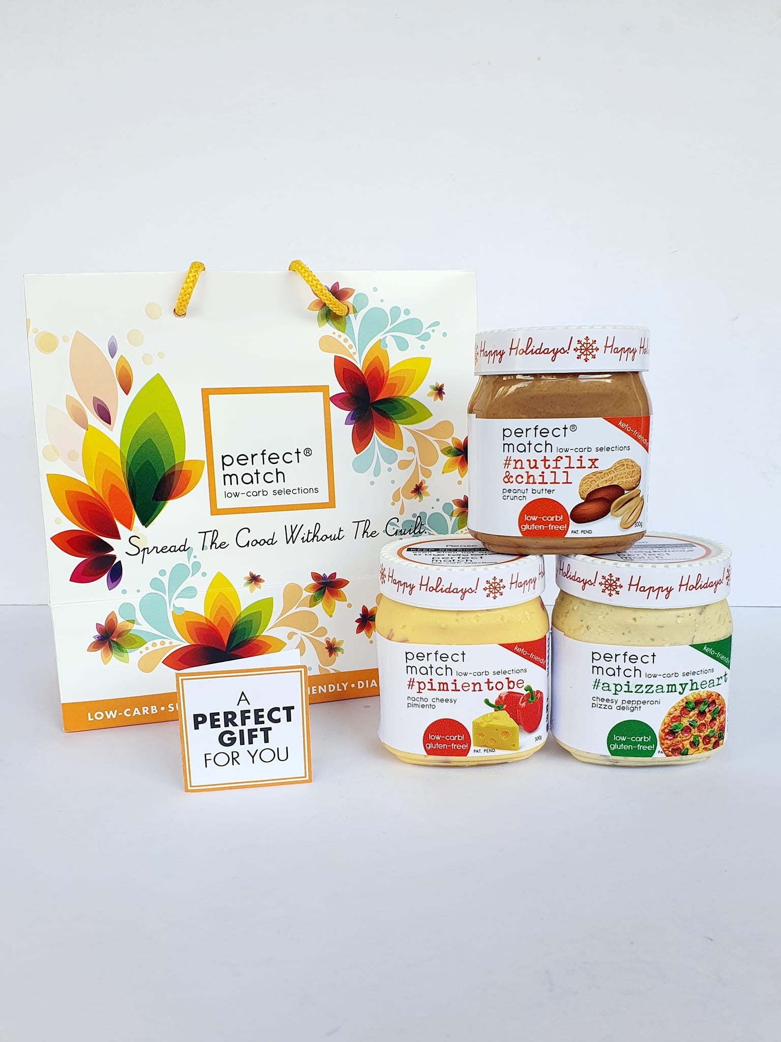 PerfectMatch Low-carb l Keto Gift l Spread Gift Set 300g l Sugarfree