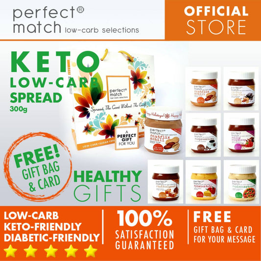 PerfectMatch Low-carb l Keto Gift l Spread Gift Set 300g l Sugarfree