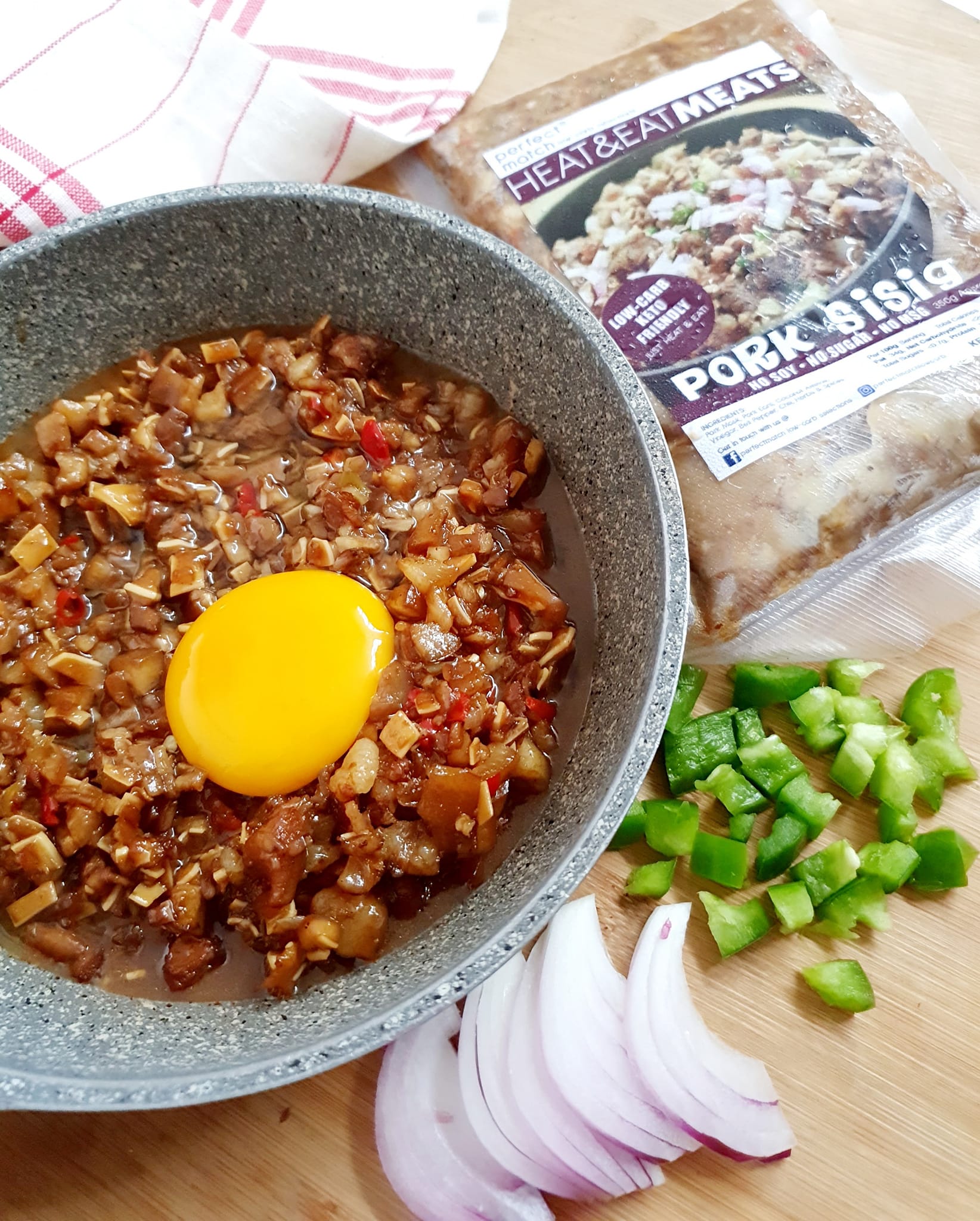 PerfectMatch Low-carb l Heat & Eat l Keto Pork Sisig l  No Soy  l No Sugar l  No MSG  l 350g