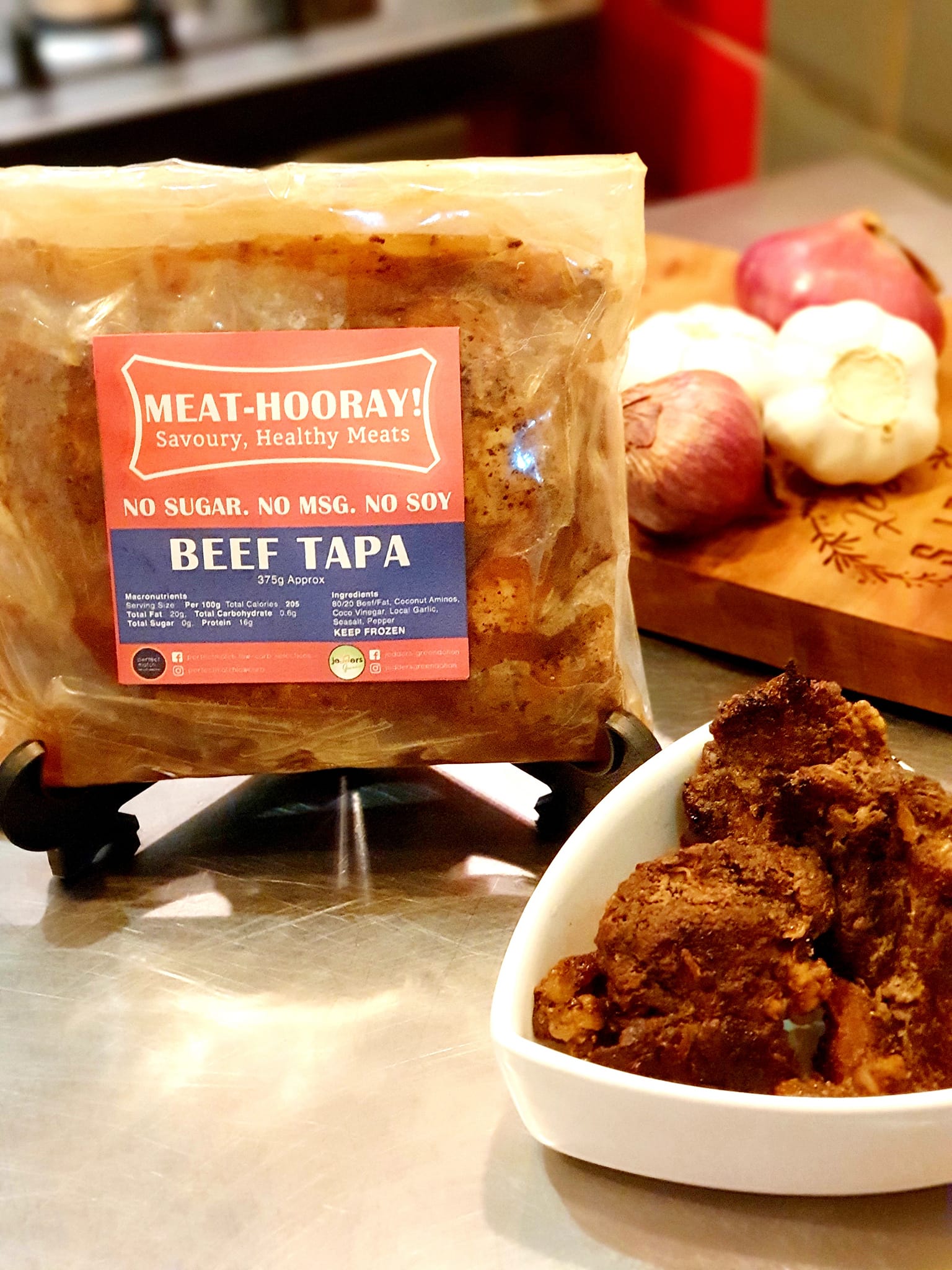 PerfectMatch Low-carb l Ready to Cook l Keto Beef Tapa l Meathooray l  No Soy  l No Sugar l  No MSG  l  375g