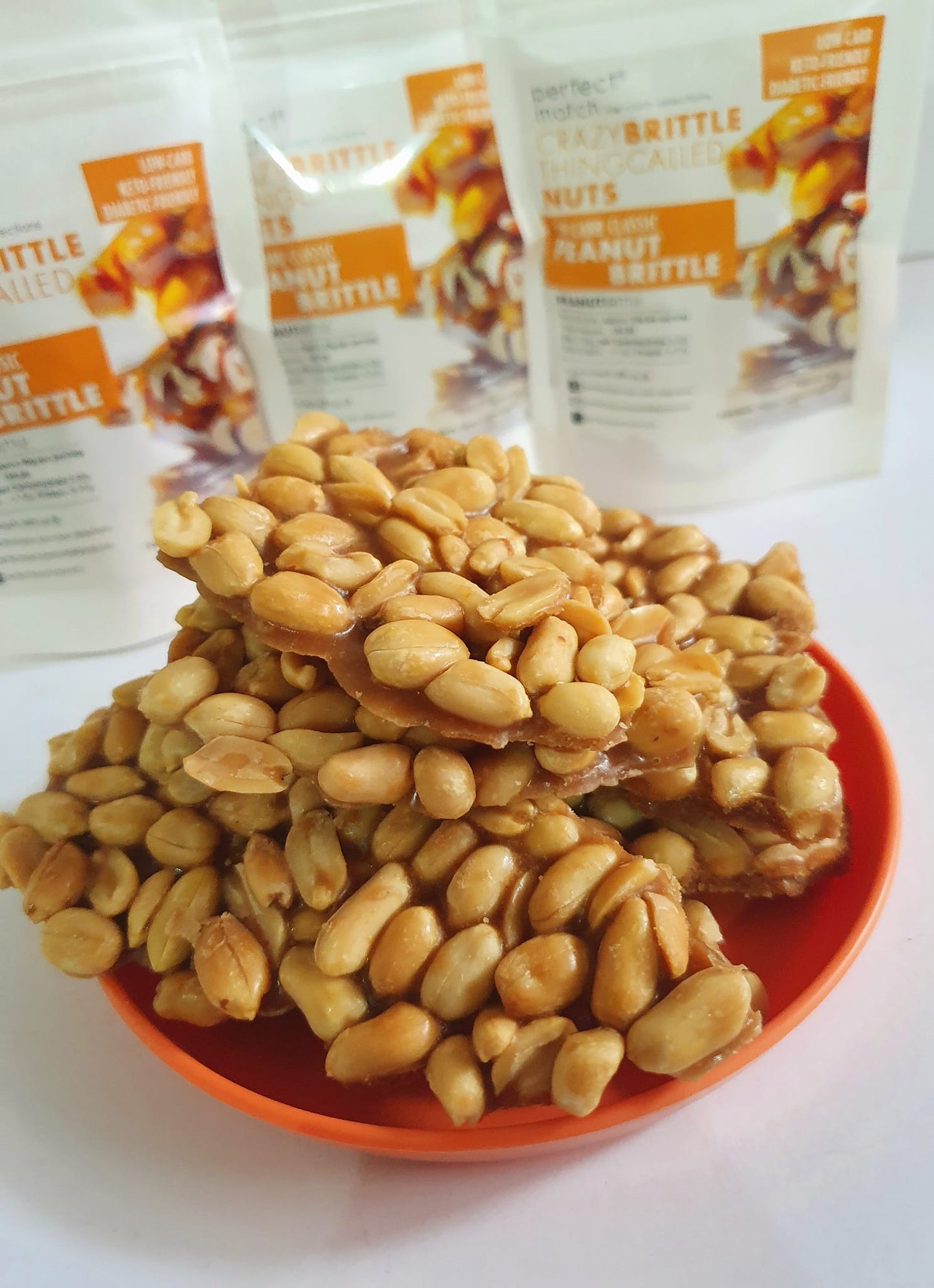 PerfectMatch Low-carb® l Keto Peanut Brittle l 65 grams l Sugar-free