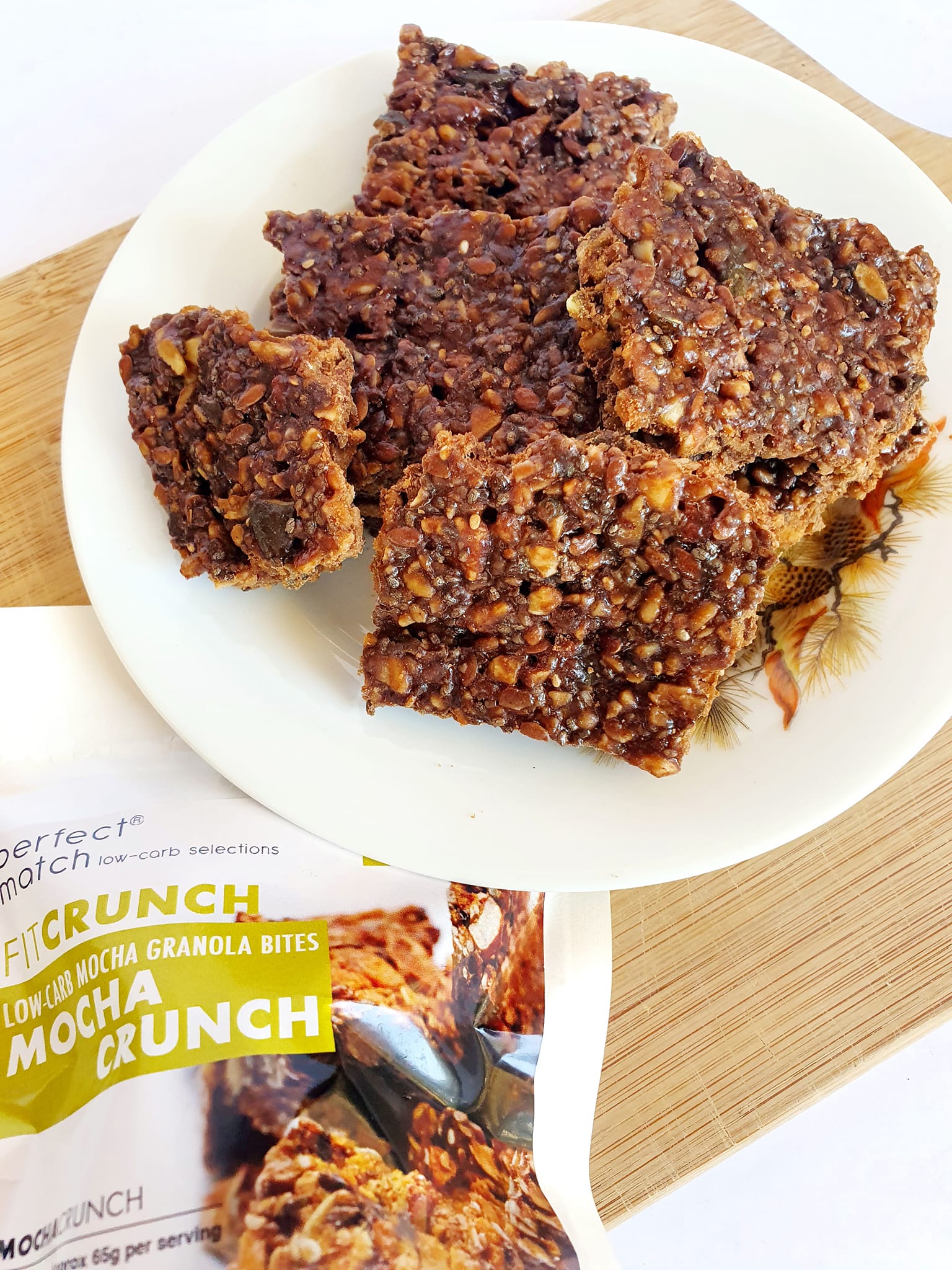 PerfectMatch Low-carb Keto Fit Crunch Mocha Granola Bites l Mocha Crunch l 65 grams l Sugar-free