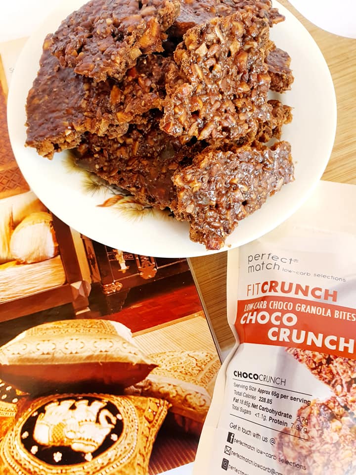 PerfectMatch Low-carb Keto Fit Crunch Choco Granola Bites l Choco Crunch l 65 grams l Sugar-free